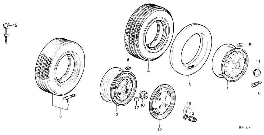 Tire/wheel disk