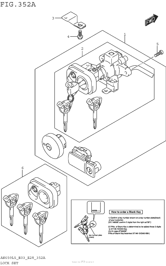 Lock Set (An650L5 E03)
