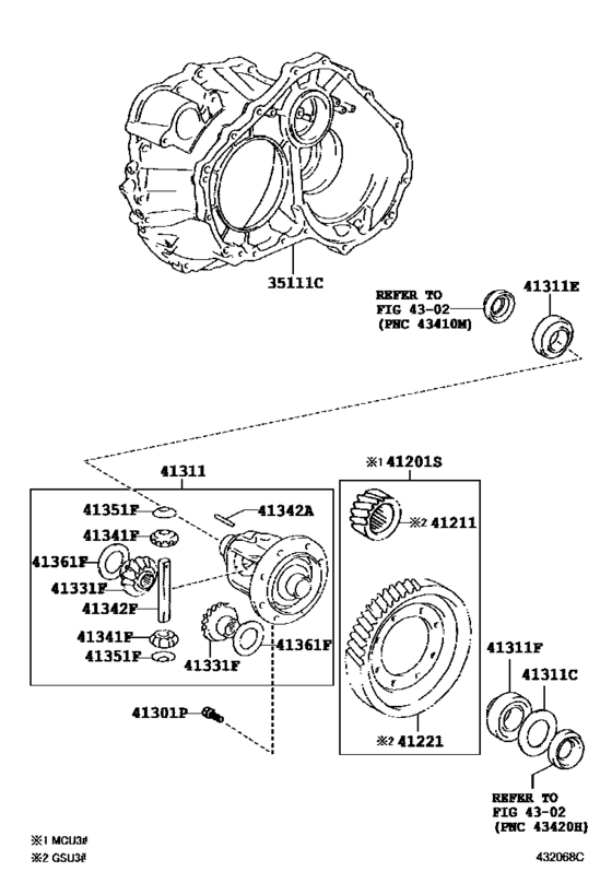 Front Axle Housing & Differential
