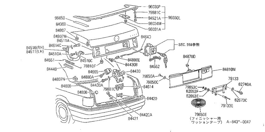 Trunk lid & fitting