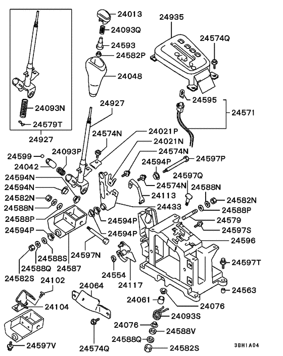 A/t floor shift linkage