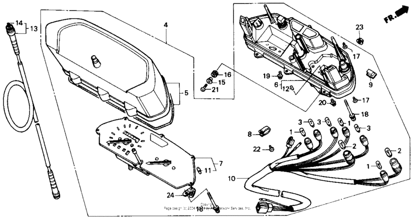 Speedometer + tachometer