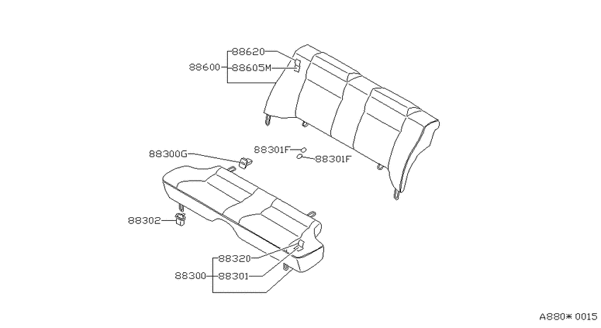 Rear seat