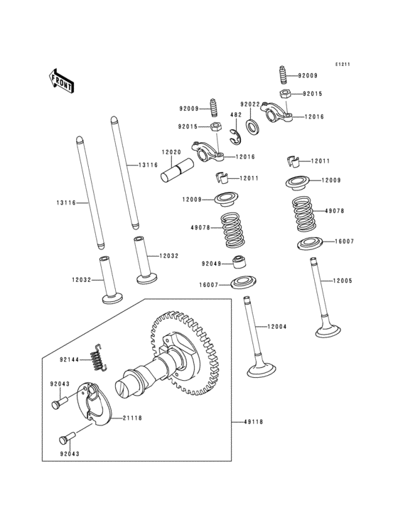 Valve(s)/camshaft(s)(kaf300-b1)