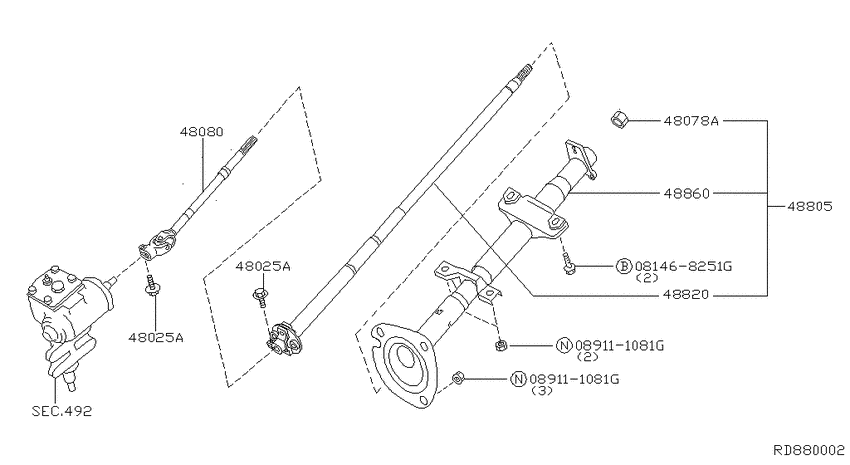 Steering column