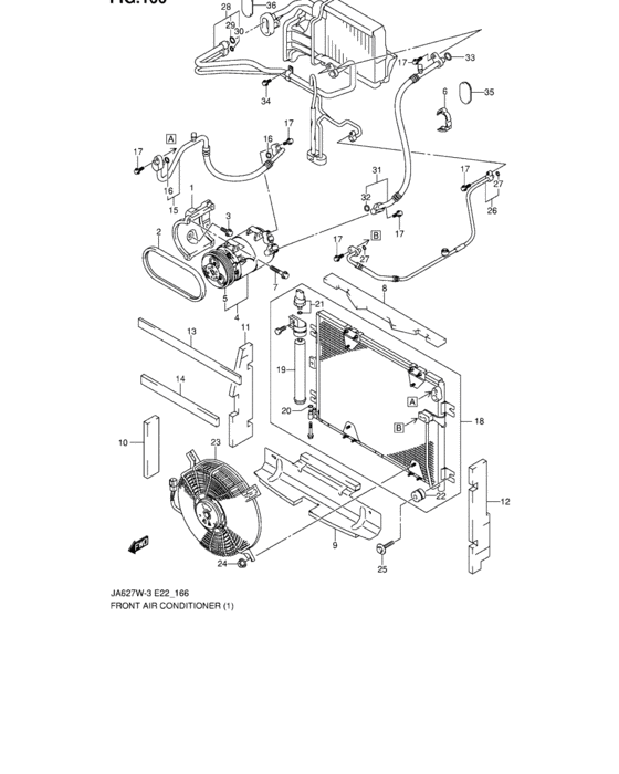 Front air conditioner
