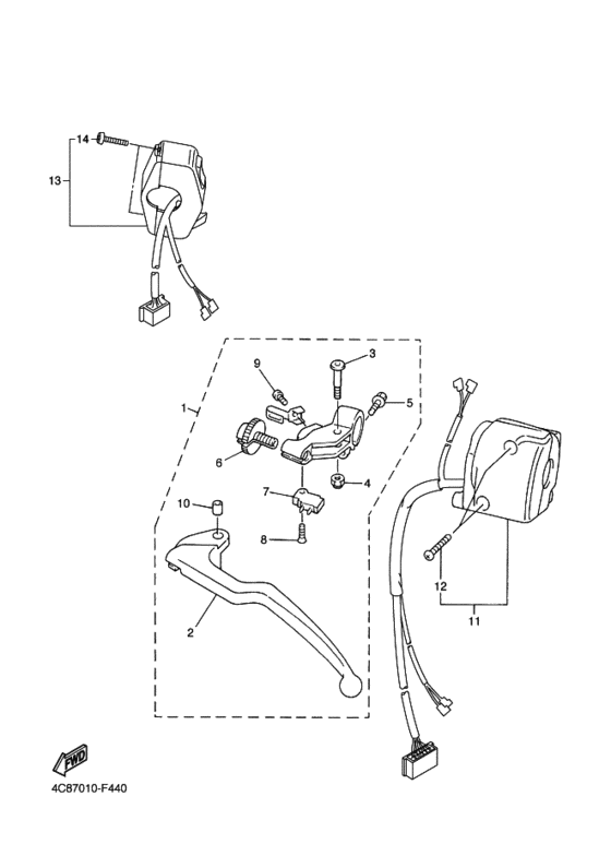 Handle switch & lever