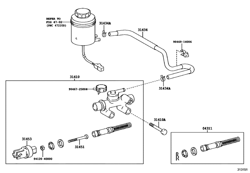 Clutch Master Cylinder for 2017 2018 Toyota COASTER HZB70 General