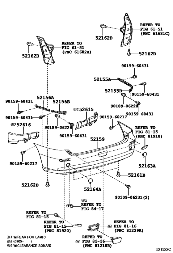 Rear Bumper & Bumper Stay