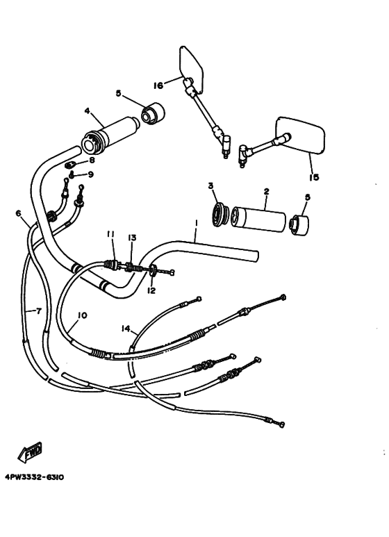 Steering handle & cable