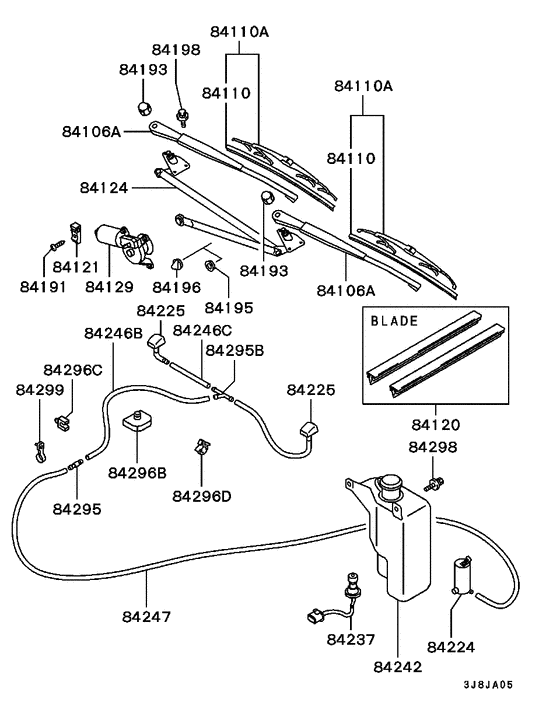 Windshield wiper & washer