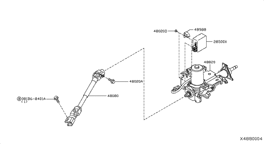 Steering column