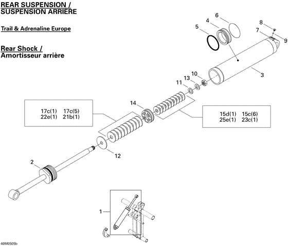 08- take apart shock, rear trail, adrenaline europe