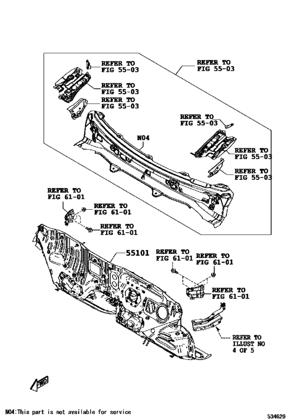 Front Fender Apron & Dash Panel