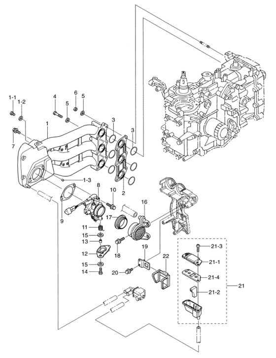 Intake manifold & throttle body