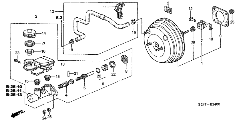 Brake master cylinder/ master power