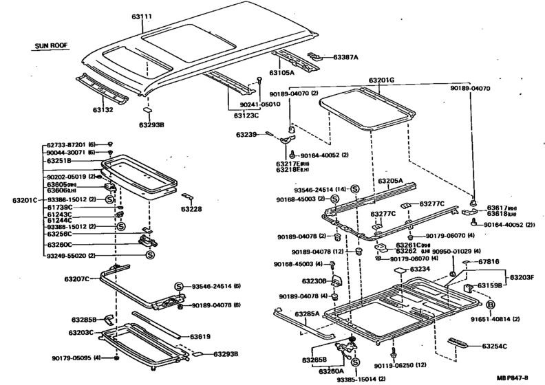 Roof Panel & Back Panel