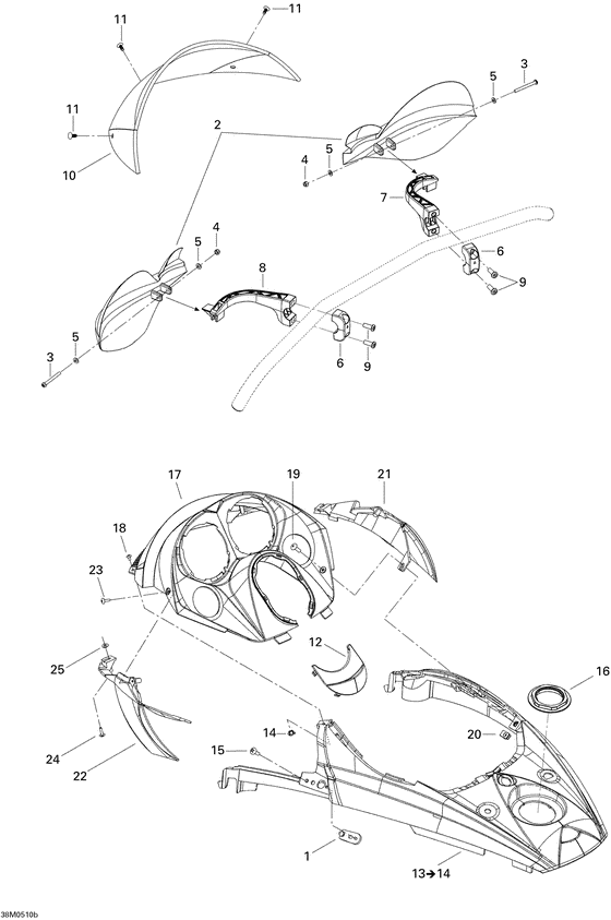 09- windshield and console