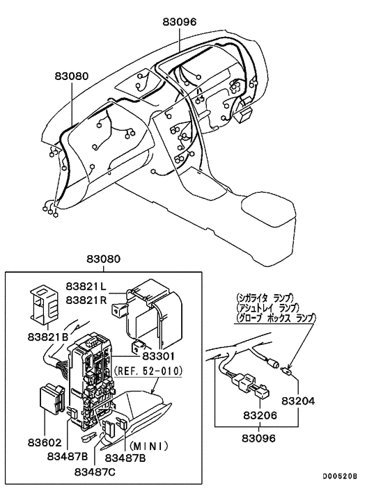 Wiring & attaching parts