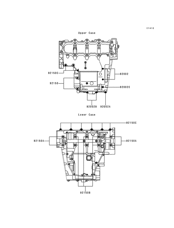 Crankcase bolt pattern
