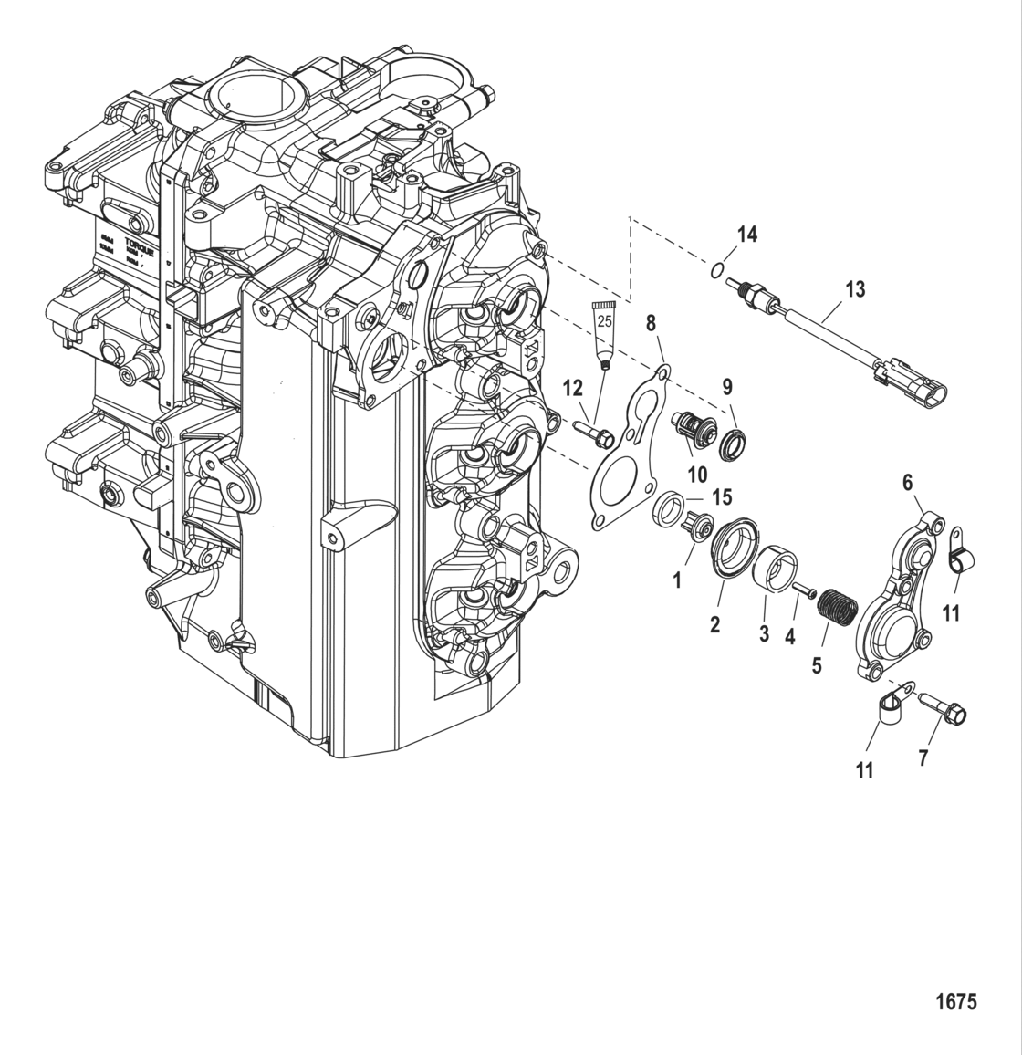 Poppet/thermostat Mounting