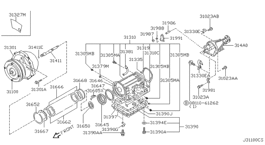 Torque converter,housing & case