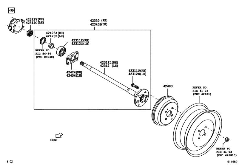 Rear Axle Shaft & Hub