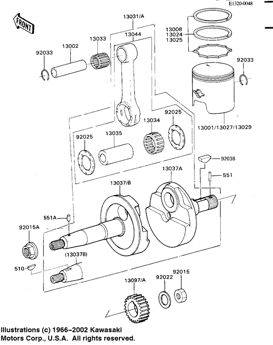Crankshaft/piston