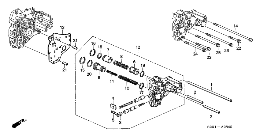 Top accumulator body