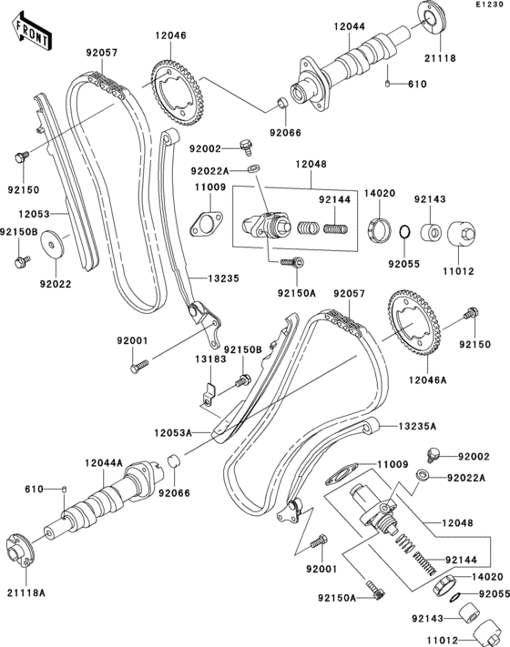 Camshaft(s)/tensioner