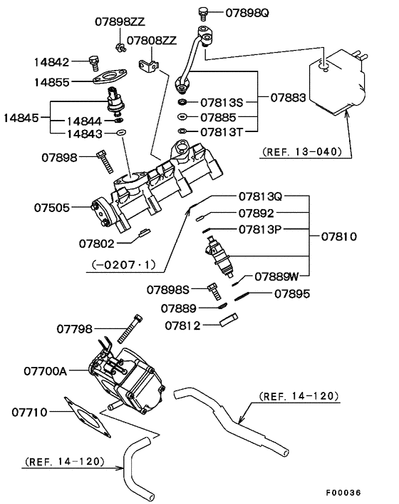 Injector & throttle body