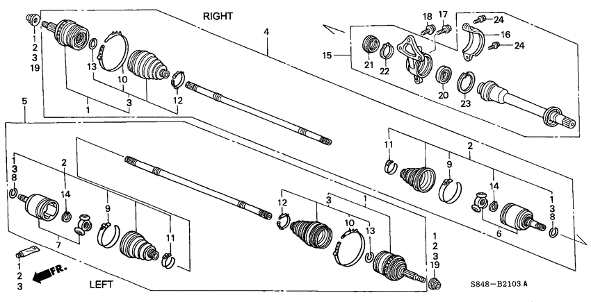 Front driveshaft