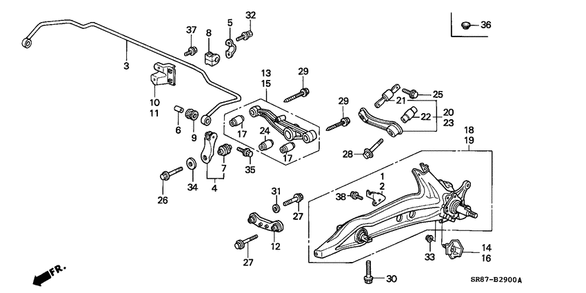 Rear stabilizer/ rear lower arm