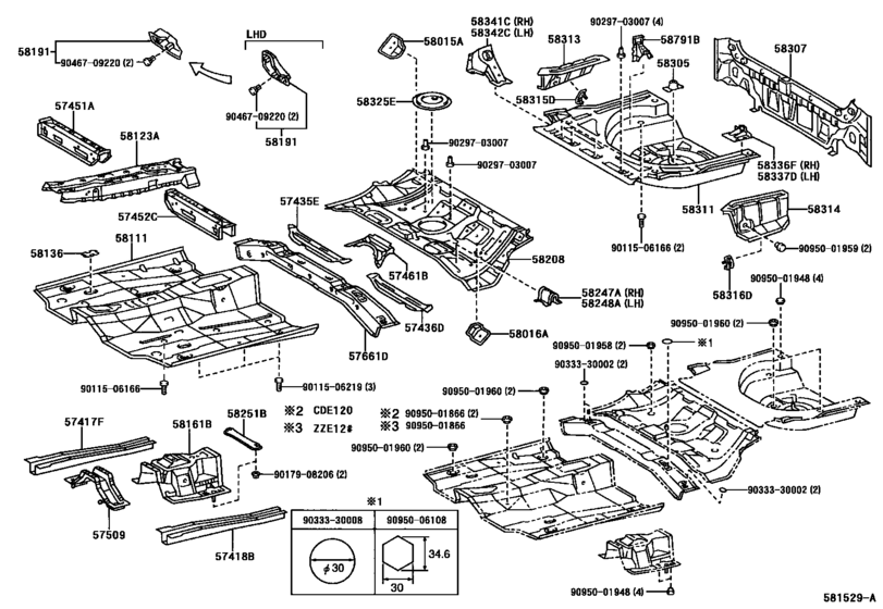 Floor Pan & Lower Back Panel
