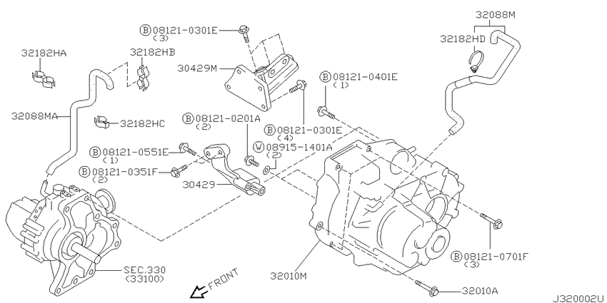 Manual transmission, transaxle & fitting