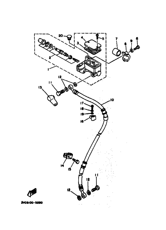 Front master cylinder