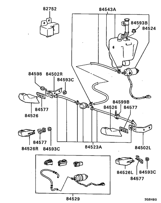 Headlamp wiper & washer