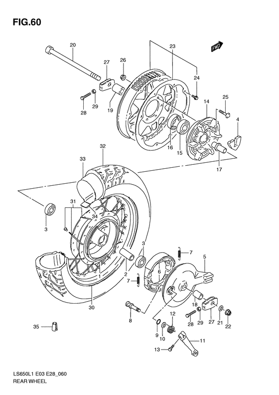 Rear wheel