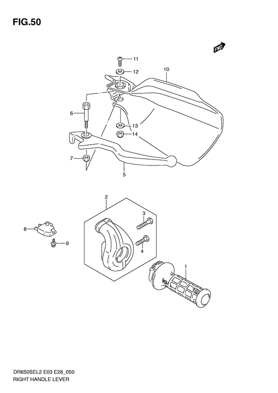 Right handle lever
