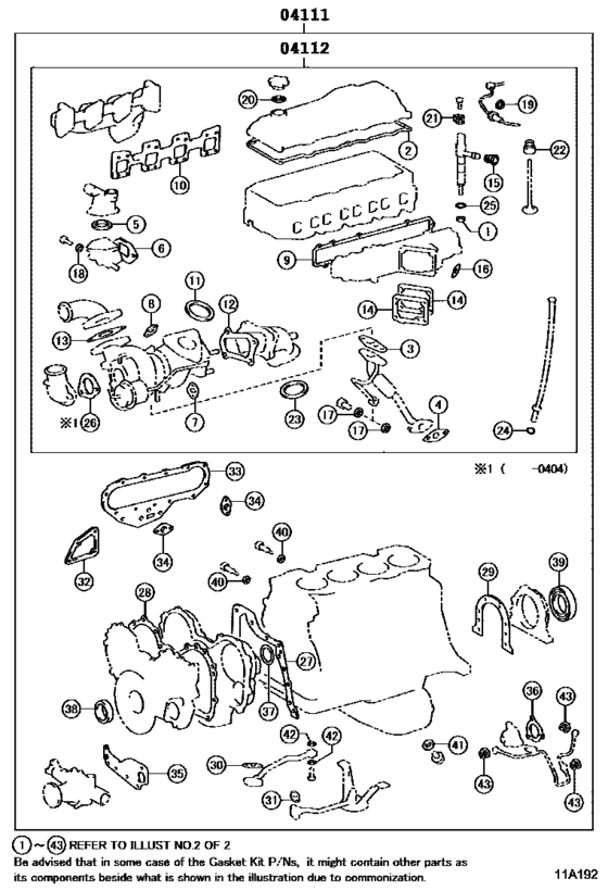 Engine Overhaul Gasket Kit
