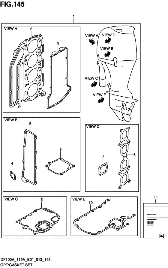 Opt:gasket set