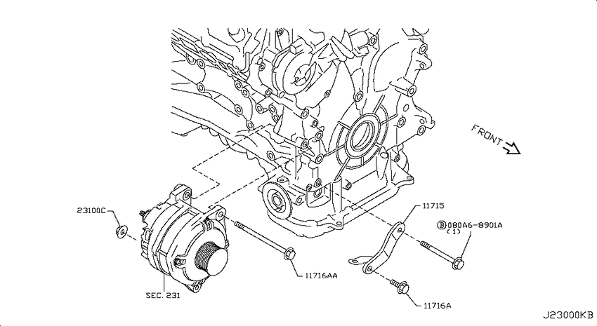 Alternator fitting