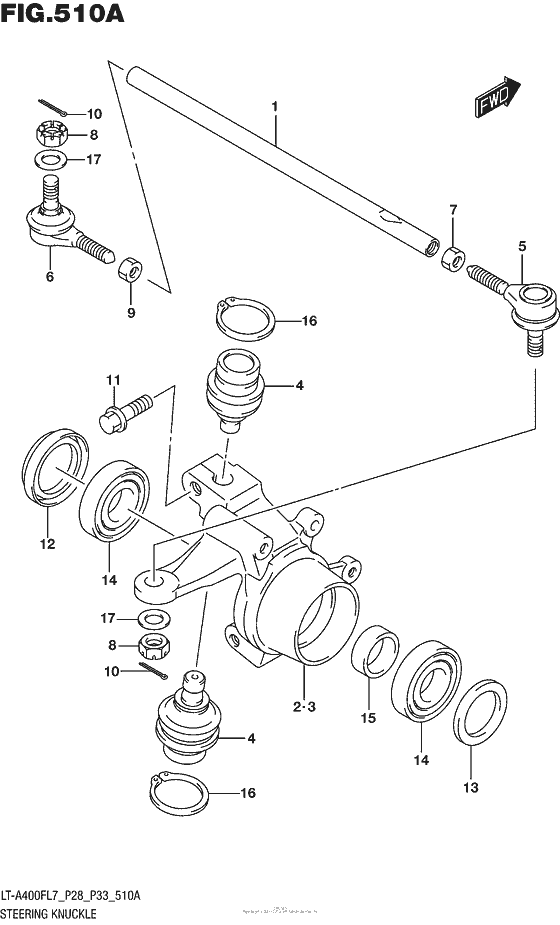 Steering Knuckle (Lt-A400Fl7 P28)
