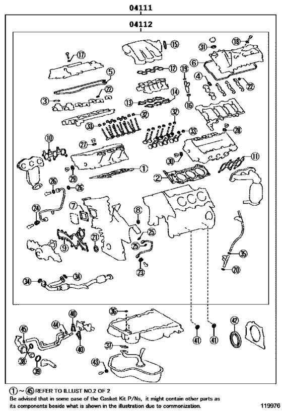 Engine Overhaul Gasket Kit