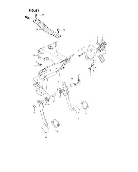 Pedal and pedal bracket