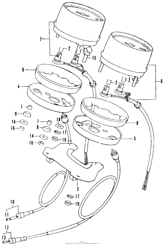 Speedometer + tachometer k1
