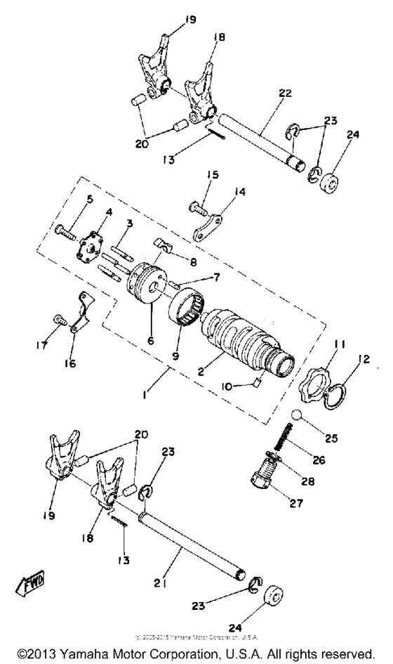 Shift shaft