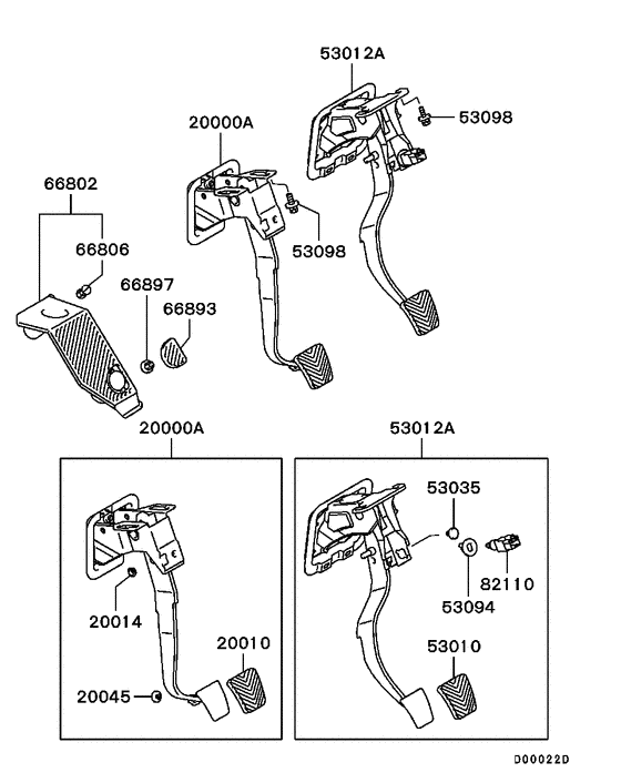 Brake & clutch pedal