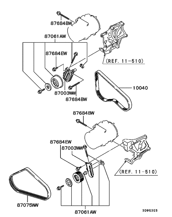 A/c cond, piping(dual:a)