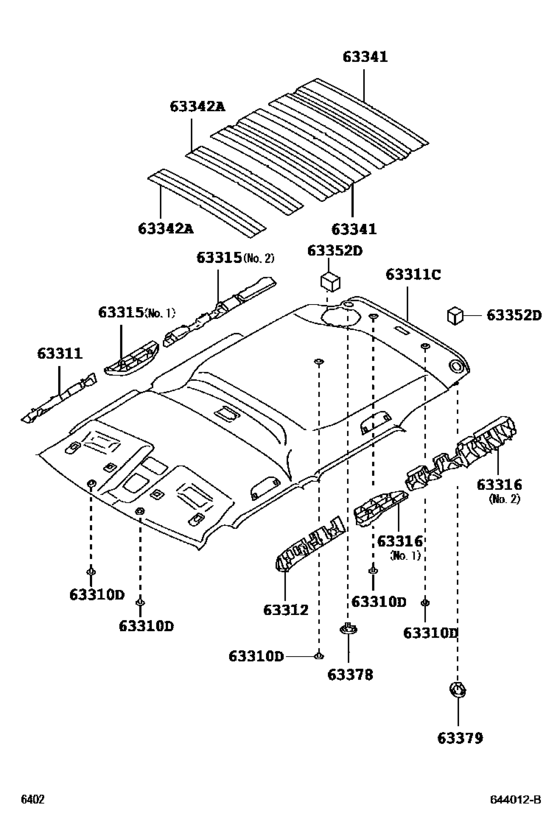 Roof Headlining & Silencer Pad